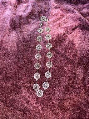 Silver Filigree Disc Belt